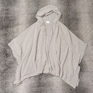 Sunday Citizen Nube Hooded Poncho Taupe One Size